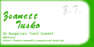 zsanett tusko business card
